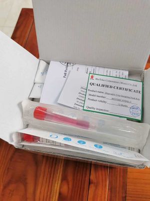 Beispielsammlung des Blut-10ml füllt Virus-Grippe-Test ab
